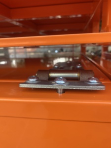 Conteneur de stockage empilable en acier inoxydable industriel, ouverture frontale, couvercle, haute résistance, grande capacité de charge, bac pour entrepôt, usine - Product Image 3