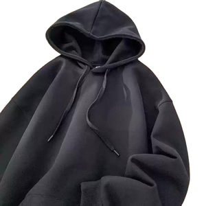 Automne poids lourd Streetwear pull String français Terry sweats à capuche fabricants 100% coton blanc unisexe élégant hommes sweats à capuche - Product Image 6