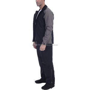 Ensemble de survêtement coupe-vent deux pièces en tissu doux et confortable, style streetwear hiver 2026, avec fermeture éclair intégrale, personnalisable avec logo OEM - Product Image 4