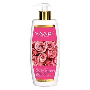 Vaadi Herbals Pink Rose Moisturizing Lotion 350ml | Herbal Hydrating & Nourishing <b>Body</b> Lotion for Soft, Smooth Skin (Wholesale) - Product Image 2