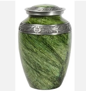Urne funéraire de Biarritz en métal en laiton de vente chaude avec urne funéraire de forme florale ronde à vendre - Product Image 5