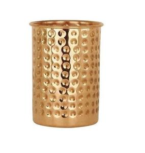 Vaso de cobre puro con acabado antiguo, vaso de cobre de 14 oz para artesanías de agua potable, vidrio de cobre a precios de fabricante - Product Image 4