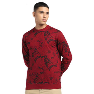 Venta al por mayor OEM personalizado pesado peso pulóver cuello redondo 100% algodón de gran tamaño cuello redondo sudaderas térmicas - Product Image 1