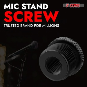 5 Core Mic Stand <b>Adapter</b> 12 Pieces 5/8 Male to 3/8 Female Screw Thread Conversion Connector - Product Image 3