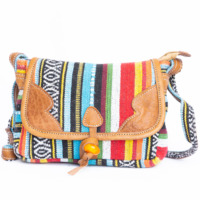 Sac à main de luxe pour femme, confortable et tendance, avec fermeture éclair, style bohème vintage, en coton et cuir sabré, orné de lettres et de chaînes