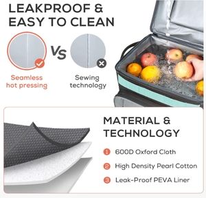 Sac <span class=keywords><strong>isotherme</strong></span> <span class=keywords><strong>à</strong></span> roulettes isolé en usine pour camping pique-nique plage voyage - Product Image 5