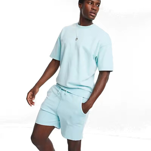 Custom Made Men's Casual Summer <b>Set</b> 100% Cotton Breathable Comfortable Short <b>Set</b> in Custom Color & Size - Product Image 2