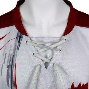 Jersey de hockey sobre hielo con estampado de sublimación personalizado de nuevo estilo, ropa de entrenamiento de equipo profesional, Camiseta deportiva de invierno de manga larga 100% - Product Image 5