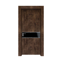 Porte de sécurité en bois massif personnalisée pour hôtel, appartement, villa, supermarché, extérieur, résistante au feu, usine turque, projet OEM
