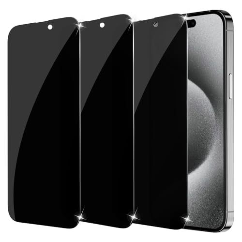 Privacy Screen Protector for iPhone 17/16/15/14 Privacy Tempered Glass Screen Protector