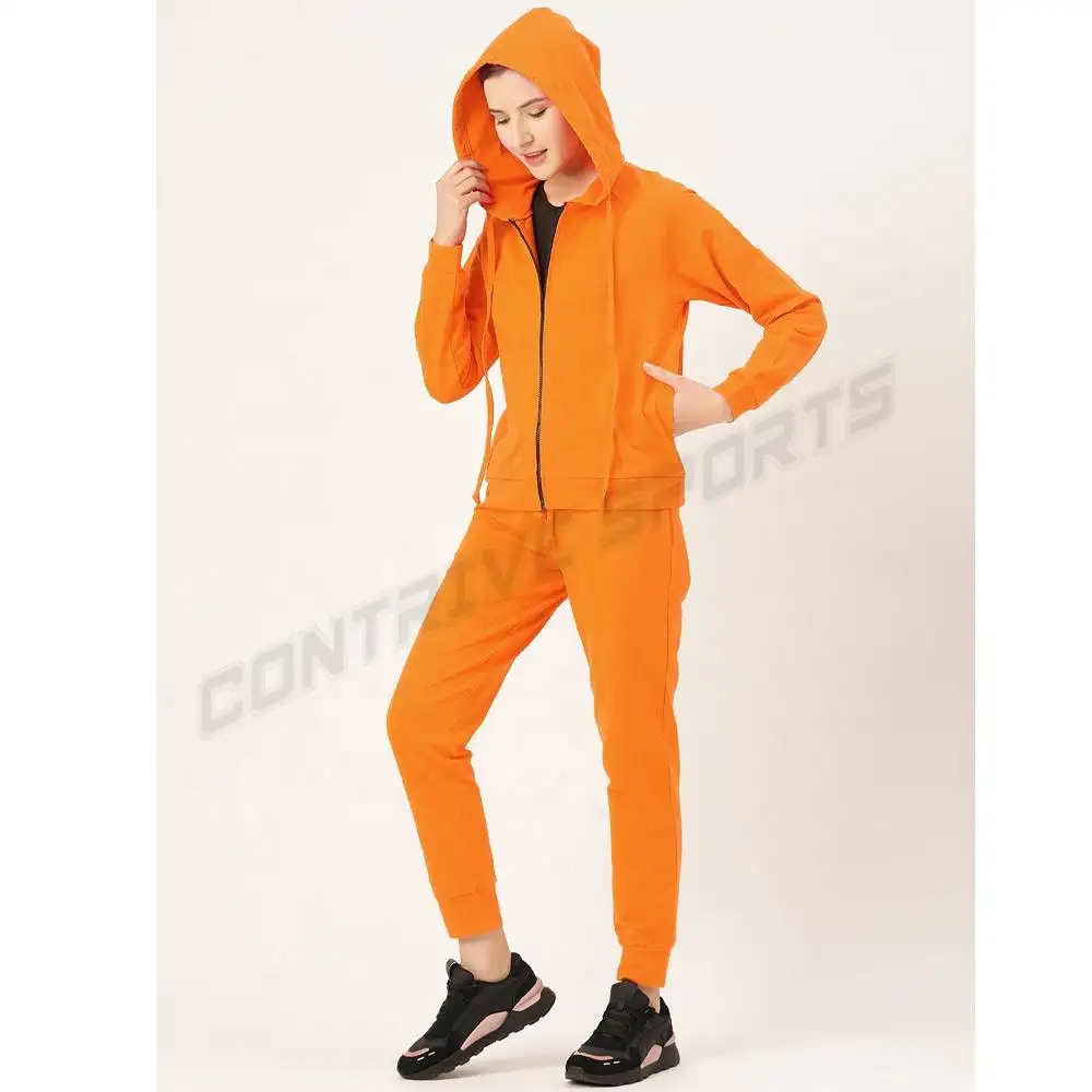 Zipper Up Women Clothing Custom Women 2 Piece Outfits Tracksuit Sets Streetwear Two Piece Hoodies And Pants Casual Women's Set