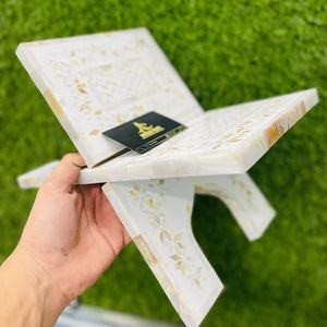 Soporte de libro sagrado islámico Soporte de Libro de Oración de Madre de perla de la India - Product Image 1