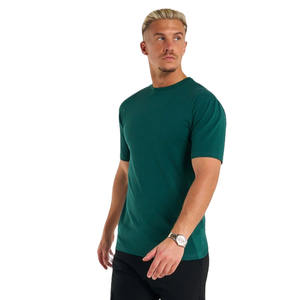 T-shirt avec logo personnalisé T-shirt brillant de qualité supérieure pour hommes Tissu haut de gamme en coton mercerisé solide à séchage rapide T personnalisé pour hommes - Product Image 5
