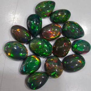 โอปอลดำเอธิโอเปีย AAA หลายสี รูปทรงคาโบชอง คละแบบ พลอยหลวม คุณภาพดีจากธรรมชาติ สำหรับทำเครื่องประดับ ราคาขายส่ง H GEMS - Product Image 1