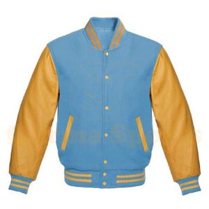 แจ็กเก็ตแขนหนังแท้สำหรับผู้ชาย, แจ็กเก็ตทีมโรงเรียนแจ็กเก็ตสำหรับฤดูหนาว - Product Image 2