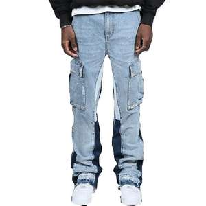 Pantalones de correr de cintura alta de peso pesado estilo callejero para hombre personalizados Cierre de cordón elástico 100% algodón personalizable - Product Image 2