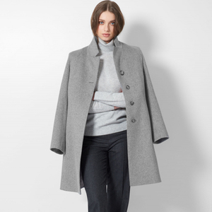 Gabardina Larga Vintage para Mujer con Cinturón |   Ropa de abrigo 100% lana |   Fabricante de Marca Privada al por Mayor - Product Image 3