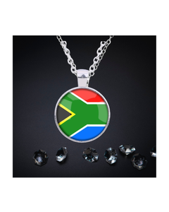 Cadena de Eslabones de Aleación Sudafricana con Diseño de la Bandera Nacional - Joyería de Moda Novedosa para Regalo - Product Image 2