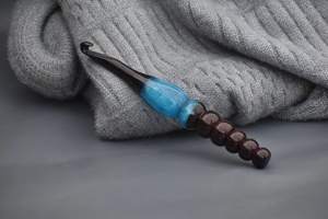 Mélange de résine de bois crochets différentes tailles aiguilles à manche souple graver crochet - Product Image 6