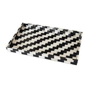 Usine En Gros Hexagone Conception Os Incrustation Plateau De Service Cadeau Parfait Pour L'anniversaire De Mariage Et De Noël Cuisine Rafraîchissements - Product Image 4