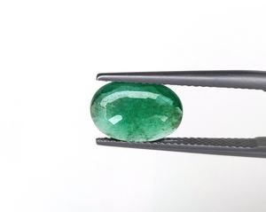 Meilleur prix 100% naturel 2.40 carat émeraude zambienne haute Fine coupe ovale moyen vert anneau pendentif faisant mai pierre de naissance Lalas - Product Image 5