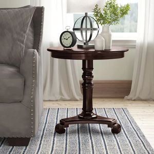 Contemporary <b>side</b> <b>table</b> with wooden surface and metal legs for mixed material modern interior arrangements - Product Image 2