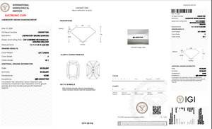 เพชรโตในห้องทดลองขนาด3.81กะรัตได้รับการรับรองว่า IGI มีความคมชัดระดับ VS1หินในห้องทดลอง - Product Image 5