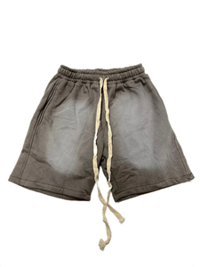 Short de sport délavé à l'acide, effet soleil, avec cordon de serrage, respirant, pour l'été, la gym, l'extérieur et la plage - Product Image 4