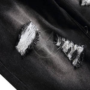 Pantalones Cortos de Mezclilla Casuales de Último Diseño, 100% Algodón, con Logotipo Personalizado, Secado Rápido y Cintura Elástica para Hombre - Product Image 4