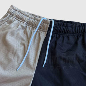 Pantalones cortos de malla de diseño único para hombre al por mayor, estilo callejero, patrón sólido, ropa de entrenamiento de cintura media, precio bajo - Product Image 6