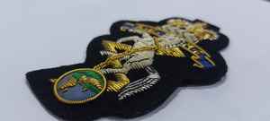 Parches de tela Wok bordados a mano con accesorio magnético Insignias de emblemas de alambre de lingotes cosidos - Product Image 3