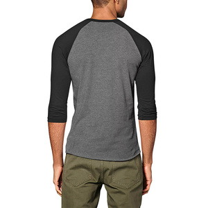 Camisetas raglán personalizadas de alta calidad para hombre 2025, material de poliéster/algodón de talla grande, el mejor diseño - Product Image 3