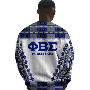 Phi Beta Sigma 1914 pull en tricot grec acrylique Chenille lettres bleu blanc Sigma fraternité vêtements pull classique - Product Image 6