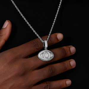 Pendentif Hip Hop en alliage plaqué or personnalisé, serti de diamants - Product Image 5