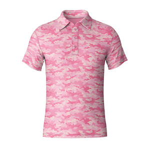 Polo de golf personalizado para hombre, camiseta de rendimiento de tacto fresco de secado rápido de poliéster Spandex - Product Image 3