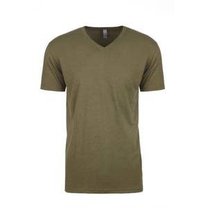 Hommes de Coton Big and Tall V cou Maillot T Chemises/Bella Toile Hommes de Jersey À Manches Courtes Col V Tee T Chemises - Product Image 5