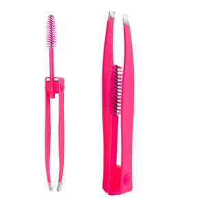 Pince à épiler en acier inoxydable pince à sourcils professionnelle pince à cils maquillage 2 en 1 pince à épiler les sourcils - Product Image 5