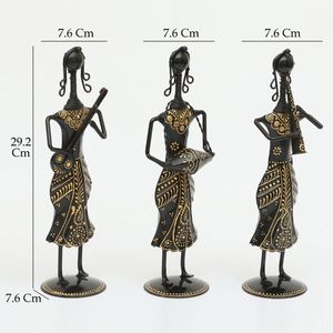 Eiko Set de 3 Muñecas Músico Metal Showpiece - Product Image 2