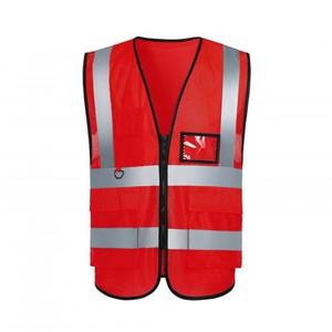 Vêtement de travail haute visibilité, veste de sécurité sans manches avec bande réfléchissante pour les travailleurs du bâtiment et les travailleurs en extérieur - Product Image 1