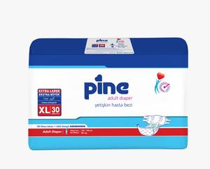 PINE Couches-culottes jetables en coton pour adultes, protection anti-fuites, respirantes, absorption 100gr, 30 pièces, pour incontinence, taille XL - Product Image 3