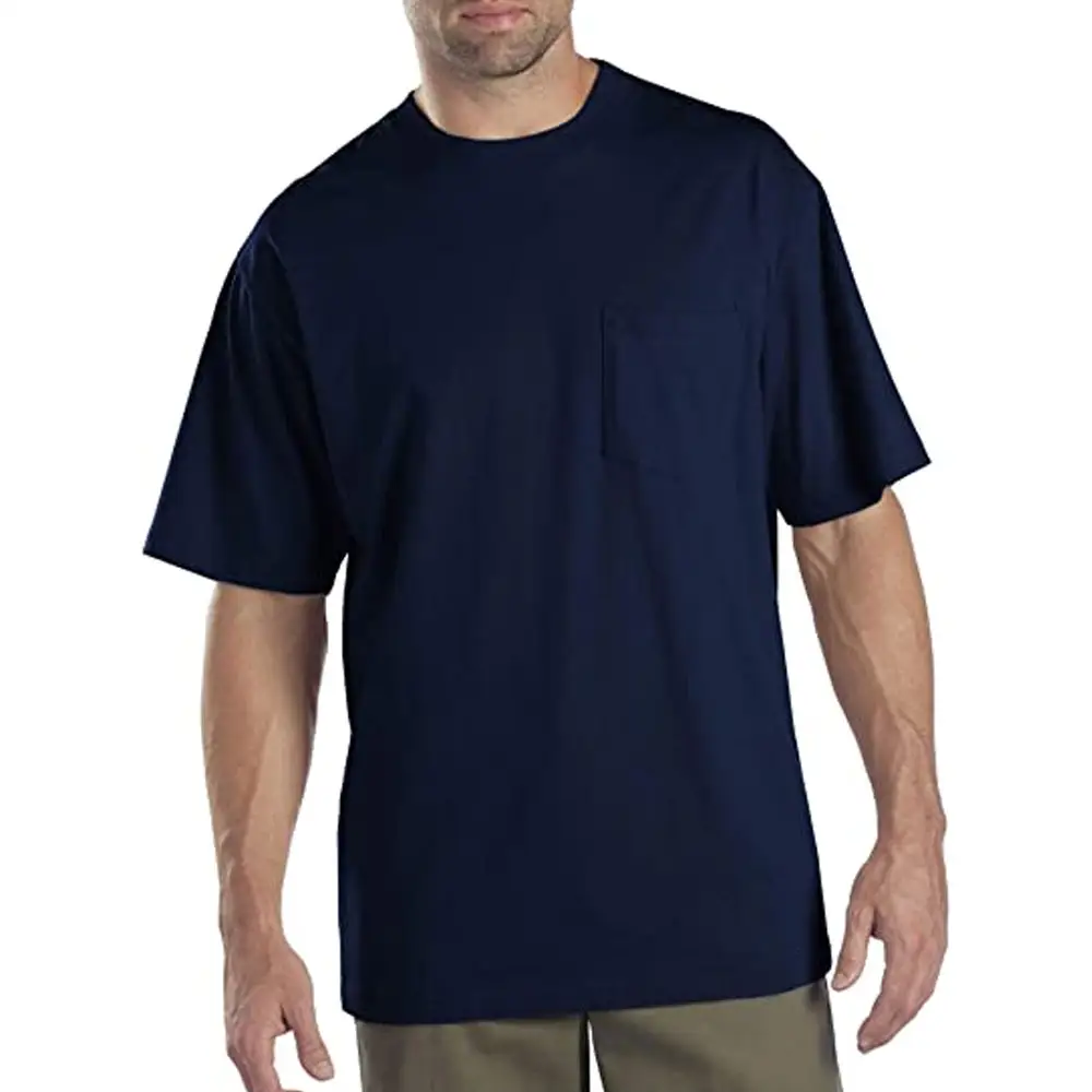 Men Short-Sleeve Pocket Adult Crew Neck Short Sleeve Performance Beefy-T 100% Ultra Cotton Tee With Pocket