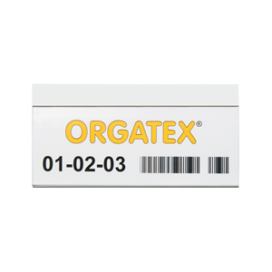 Supporto Etichette Magnetico ColorLabel 38 x 100mm, Trasparente/Bianco, 50 pz. / Confezione.- HE538-100/1 - Product Image 1