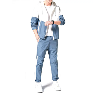 ชุดวอร์มผ้าไนลอนสำหรับผู้ชายชุดกันลมบล็อกสีปักสไตล์สตรีทแวร์สำหรับฤดูร้อน - Product Image 2