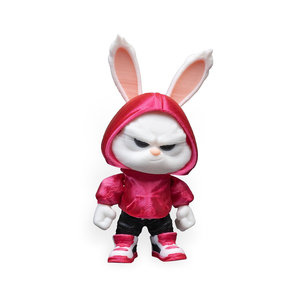 Tramoggia con cappuccio in peluche portachiavi una collezione durevole e adorabile di portachiavi - Product Image 3