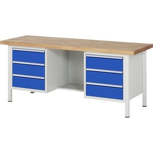 Banco da lavoro Serie 8000 - Modello 8554 B 2000 x P 700 x A 840-1000 mm - Product Image 1