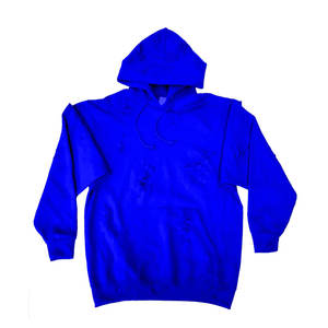 Nouveau hiver hommes fermeture éclair en détresse surdimensionné polaire à capuche 100% coton mélangé respirant Streetwear - Product Image 3