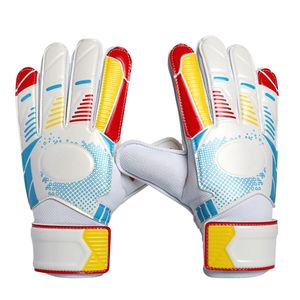 Guanti da portiere resistenti per calcio con zone per dita traspiranti in lattice aderente e cinghie regolabili per una vestibilità sicura - Product Image 1