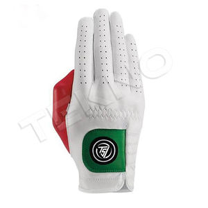 Customizable High Quality Cabretta Leather Golf Gloves Soft Breathable Sheepskin Anti-Slip Features Left Right Hand for Sports - Product Image 3