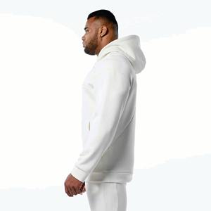 Cómodas sudaderas con capucha bordadas de gran tamaño para hombres Moda diaria Ropa de otoño Ajuste suave Sudadera mezclada de algodón básico - Product Image 4