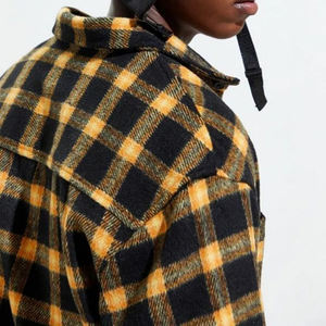 Camisa de Trabajo para Hombre, Estilo Leñador, Resistente, con Cierre, a Cuadros, 100% Algodón - Product Image 5